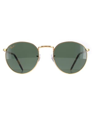 Ray-Ban Rond Unisex Goud Groen RB3637 Nieuw Rond