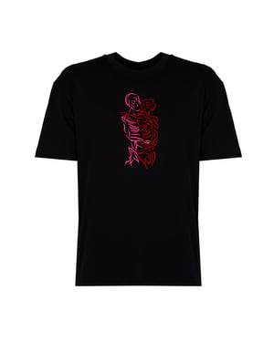 Les Hommes T-shirt Love After Death Herrmodell Svart