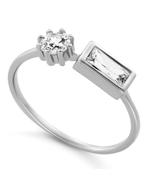 Orphelia 'Madelyn' Dames 925 Sterling Zilveren Ring - Zilver ZR-7583