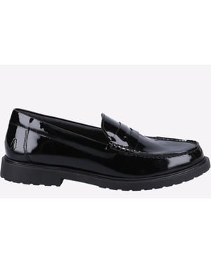 Hush Puppies Verity Slip On Damskor I Svart Lackläder