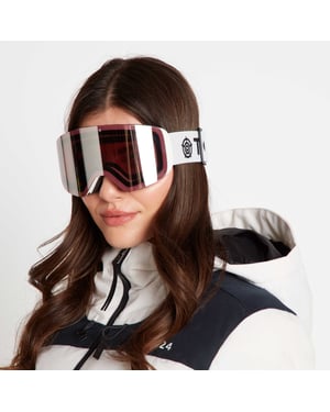 Arosa Goggles Matt White/Vermillion