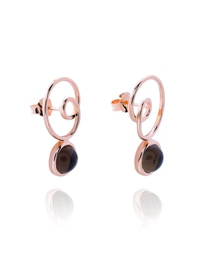 Orphelia 'Eugenia' Dames 925 Sterling Zilveren Oorbellen - Roze ZO-7495