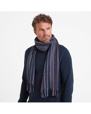 Jenkin Knitted Scarf Multi Col Stripe