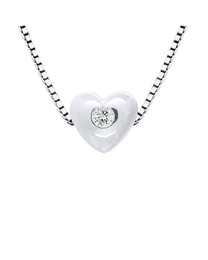 DIADEMA - Halsband - Hjärta - Äkta diamant