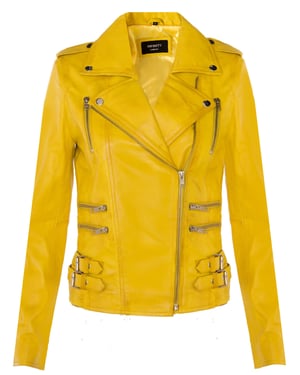 Dames leren Brando bikerjack-Loddon