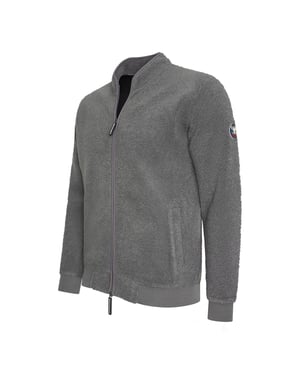 Cappuccino Italia Tröjor Sherpa Fleece Cardigan Grå