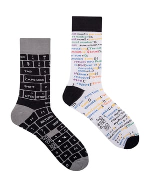 SPOX SOX - Mens & Ladies Mismatched Novelty Odd Socks - IT Developer