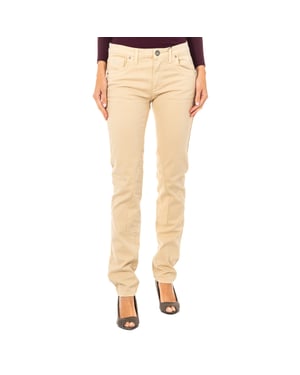 Stretch elastische broek met dun gesneden zomen LWT010 vrouw