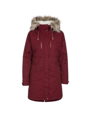 Trespass - Dames Faithful Waterdichte Jas (Rood)