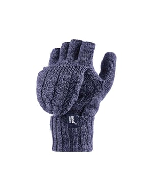 Women's Thermal Converter Fingerless Cable Knit 2.3 tog Gloves