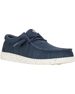HEYDUDE Wally Stretch Polyester Heren Bootschoenen Navy