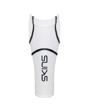 Skins Essentials Mens White Compression Calf Tights MX