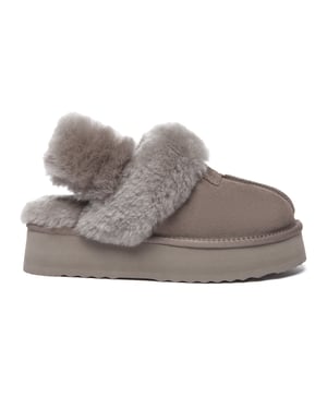EVER AU Australia Women Fantail Leather Slippers With Two Removable Straps
