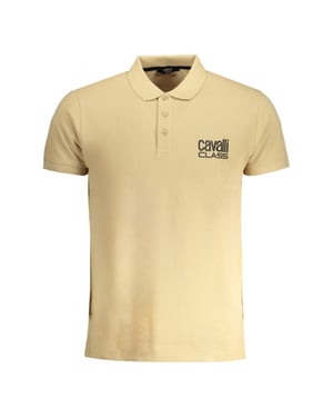Cavalli Class Bold Logo Beige Polotröja