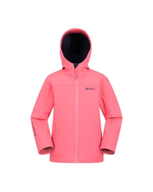 Mountain Warehouse Kinder/Kids Exodus Waterafstotend Soft Shell Jasje (Bubblegum Roze)