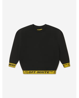 Off-White Boys Cotton Crew Neck Industrial Sweatshirt