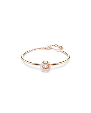 Swarovski 'Dextera' Dames Gouden Geplateerde Metalen Armband - Roze 5692259