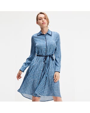 Geometrische printshirtjurk