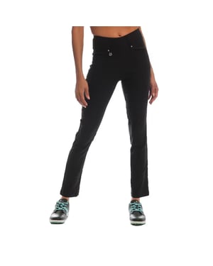 Island Green Dames/Dames Quick Dry Stretch Broek (Zwart)