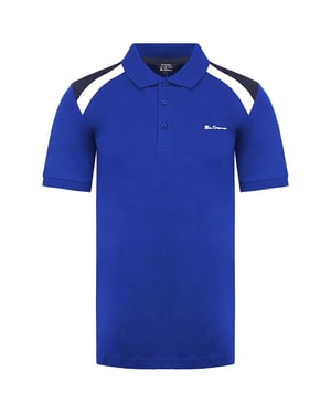 Ben Sherman Logo Mens Blue Polo Shirt