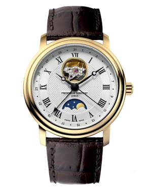 Frédérique Constant Heart Beat Moonphase Men's Brown Watch FC-335MC4P5