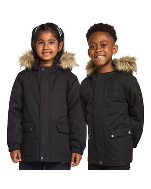 Peter Storm Kids' Waterproof Parka II with Removable Faux Fur Trim Hood, Winter Coat