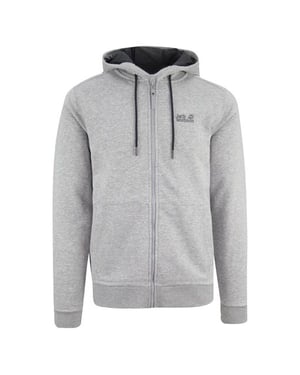 Jack Wolfskin Logo Heren Grijs Track Jacket