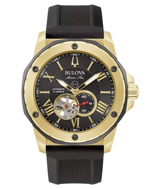 Bulova Marine Star herenhorloge Zwart 98A272