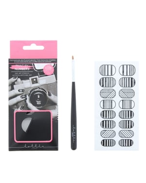 Lottie London Paint By Numbers Nail Art Stencils
