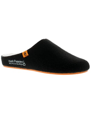 Hush puppies the good slipper heren muiltjes zwart