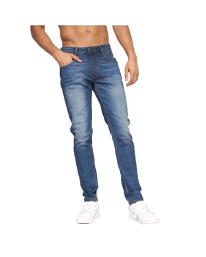 Crosshatch Heren Malcolm Slim Jeans (Stone Wash)