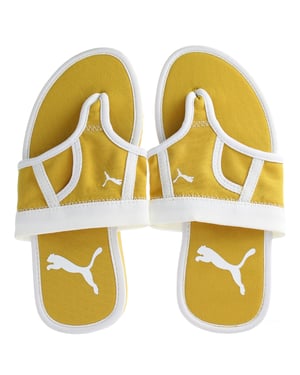 Puma Brief Case Womens Yellow Flip-Flops