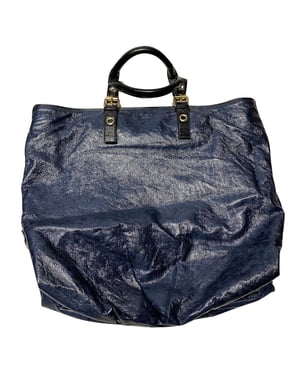 Stella McCartney Tote-väska med plånbok i blått konstläder