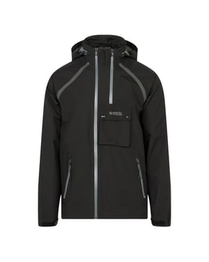 Belstaff effen dubbel zwart waterdicht trainingsjack