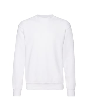 Fruit Of The Loom Heren Set-In Belcoro® garen Sweatshirt (Wit)