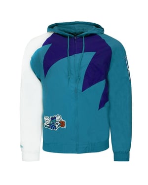 Mitchell & Ness Charlotte Hornets Heren Blauw Jasje