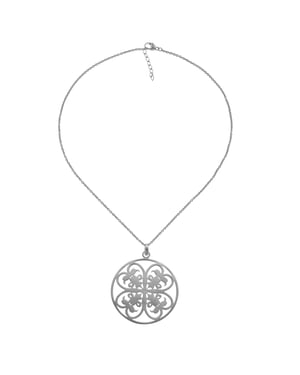 Orphelia Dames 925 Sterling Zilveren Ketting met Hangertje - Zwart ZH-6035/3
