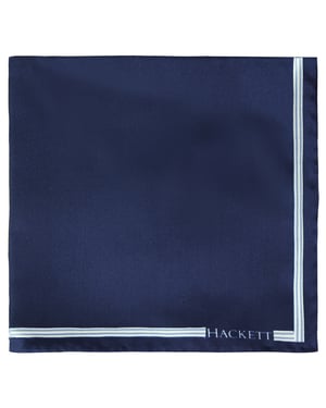 Hackett London Satin Solid Mens Navy Näsduk