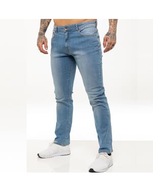 Kruze Heren Rechte Benen Stretch Jeans