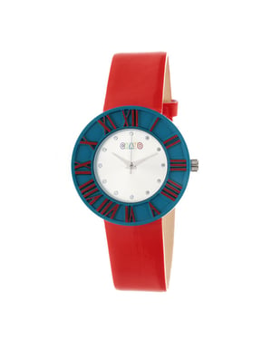 Crayo Prestige Uniseks horloge - groenblauw/rood