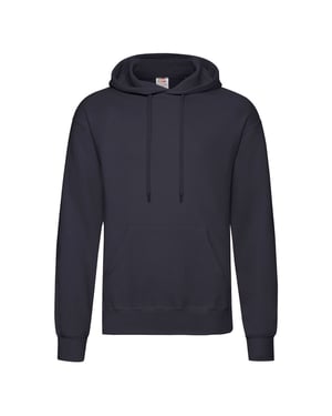Fruit of the Loom Volwassenen Unisex klassiek sweatshirt met capuchon (Deep Navy)