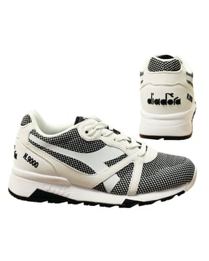 Diadora N9000 Arrowhead Heren Wit/Zwart Sportschoenen