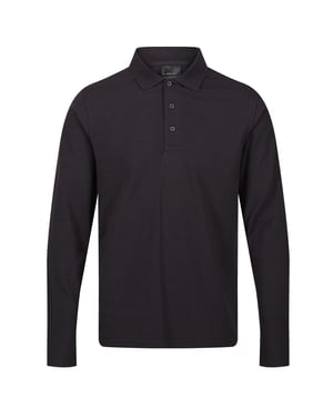 Regatta Mens Pro Long-Sleeved Polo Shirt (Seal Grey)