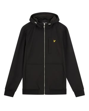 Jetzwarte softshelljas met het merk Lyle & Scott