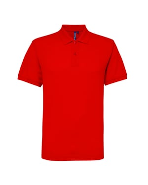 Asquith & Fox Heren Poloshirt met korte mouwen Prestatiemengsel (Rood)
