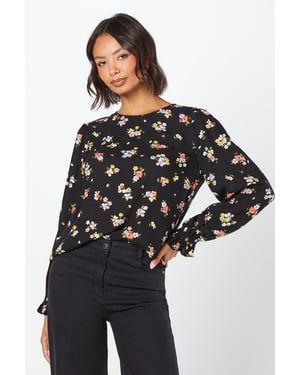 Ditsy Floral Long Sleeve Blouse