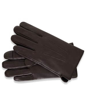 Barneys Originals Brown Classic Leather Glove