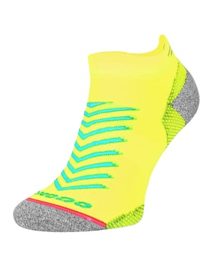 Comodo - Hi Viz Running Socks | Lightweight Anti Blister Sports Socks - Neon Yellow
