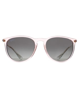 Ray-Ban Ronde Dames Transparant Roze Grijs Gradiënt RB4171 Erika
