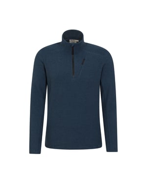 Mountain Warehouse Heren Ridge Half Zip Fleece Top (Blauw)